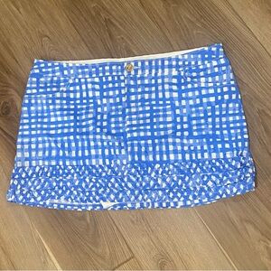 NWT Lilly Pulitzer Gingham Skort